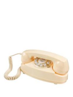 Wild And Wolf Princess Retro Telephone - Cream